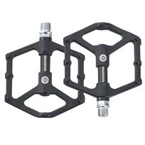 AL-99 Black Folding Bike 2DU Pedal Aluminium 126x106x21mm Road Bike Pedals Bicycle Lady / Men Pedal Pedal juoda