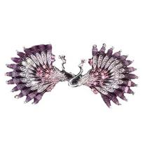 Angel Wings Peacock Hair Curler Elegant Hair Bun Maker New Twist Hairpin  Women Girl violetinė