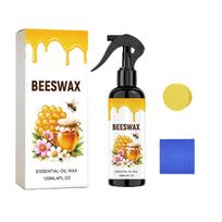 Bičių Vaško Baldų Polish purškiklis 120ml Eterinių Aliejų Vaškas Medžio Apsaugai ir Paviršiaus Priežiūrai su Įtrauktu Mikropluošto Šluoste one size balta