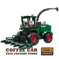 Creative Farmer Truck Building Bricks Farm Harvester Car MOC Blocks Model Tractor Vehicle  Assemble Puzzle Toys Adult Gifts NEW