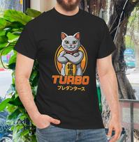 Men's and Women's T-shirts Turbo Granny Cat Dandadan Anime Manga Wibu Japan T-Shirt Cotton S