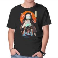 Unisex Crew Neck T-Shirt Nezuko Kamado Graphic Short Sleeve Casual Tee S