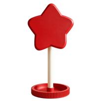 3D Printed Headphone Stand Star Shape Desktop Holder for Headphones and Earphones with Stable Base and Upright Support One Size raudona