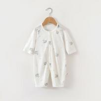 A-Class Summer Long Sleeve Baby Onesie - Lightweight, Airy Crawling Outfit for Newborns Size 90