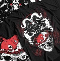 Berserk T-shirt Manga Strip Guts Berserker Armour Horror Anime Black shirt 3XL