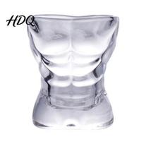 Beer Drinking Glass Wine Glass Human Body Art Cup Transparent Thick-bottomed Design A
