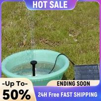 1.2W Solar Water Fountain Pump 200L/h with 6 Nozzles Solar Fountain Pond Pump Kit Solar Pond Pump for BirdBath Garden Small Pond China Mainland