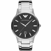 Emporio Armani AR2457 Vyriškas Renato laikrodis Juodas 43mm sidabras