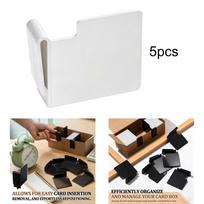 5Pcs Trading Card Divider Card Box Partition Set Versatile Holder Comic Book Dividers Clips with Tabs for Collector Storage