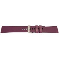 Bracelet en silicone - MY-MONTRE - Fitbit Versa / Versa 2 - Marron - 210 mm - Boucle acier sablé ruda