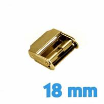 Slankiojanti sagtelė laikrodžiui 18 mm Auksinė Nerūdijantis plienas 18 mm Apyrankė Milanese tinklelio Slankiojanti sagtelė laikrodžiui
