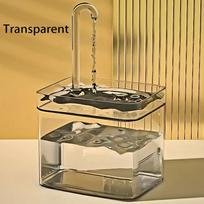 Automatic Circulating Pet Water Fountain - Continuous Fresh Flow Dispenser for Cats & Dogs with Quiet Pump Design šviesiai pilka spalva