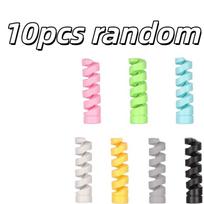 10pcs Silicone Spiral Cable Protectors – for Charging & Earphone Cables, Universal Fit, Tangle-Free