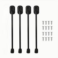 Foldable Metal Table Leg Brackets (4Pcs), Multi-Purpose Adjustable Support for Coffee Table, Desk & Portable Travel Use