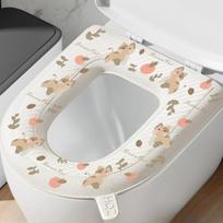1Pcs Toilet Seat Cover Mat Cartoon EVA Soft Washable Closestool Mat Seat Case Toilet Lid Pad Bidet Cover Bathroom Accessories