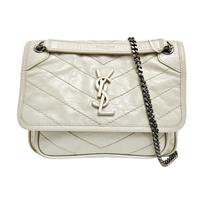 [Pre-Owned] YSL Niki Logo Vintage Ruched Chain Mini Bag - Good #TFLOJ6 ONE SIZE