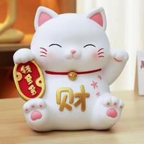 Decorative New Year Saving Box Good Symbolism Cat Ornaments Lucky Cat Piggy Bank  Desk style 2