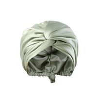 Adjustable Silky Satin Bonnet Elastic Silk Hair Wrap Fashion Satin Sleep Cap  Sleeping žalia
