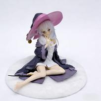 ** Elaina Sitting Pose 2D Anime Figure Blanket - Beautiful Model Decoration **