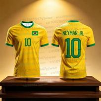Neymar & VINI JR 3D Printed Football Jersey For Men Women Summer Fashion Sports Breathable Shorts Sleeve Soccer Tees S