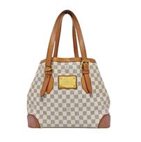 [Pre-Owned] Logo Checkered Pattern Coated Canvas Leather Tote Bag - Fair #KK1GYR ONE SIZE