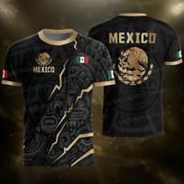 Mexico Eagle Design Special Youth Football Jersey Mens Women Casual Sport Top for Competition Training Tee Summer Men's Clothing S