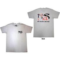 Nas Unisex Tshirt One Mic (Back Print) (Small) S