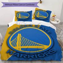 Golden State Warriors Pattern Bedding uilt Set uilt Cover Pillowcase Home Decoration Birthday Gift (1 * duvet cover + 2 * pillowcase without core) 135x200cm