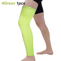 Sweat Wicking Long Compression Leg Sleeve Knee Calf Sleeves Compression Leg Warmers  Man XL žalia