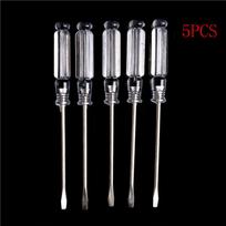 [TL][TL]5pcs Small Magnetic Precision Flat-blade Screwdriver Flathead Screwdriver Home Repair Tools Set