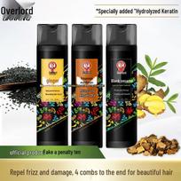 Overlord Black Sesame & Ginger Hair Conditioner with He Shou Wu & Coconut Oil - Nourishing & Smoothing Moisturizing Hair Mask 450ml Ginger