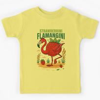 Strawberrini Flamangini Italian Brainrot Memes Kids T-Shirt 120