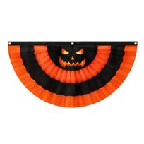 Fan-Shaped Garden Flag Decorative Hanging for Outdoor Yard Patio Home Decor One Size