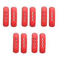 Handle Pot Cover for Extended Periods without Feeling Hot Size#10pcs raudona