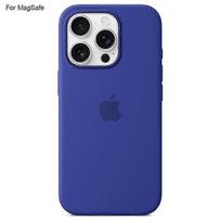 Dėklas iPhone 16 Pro su Magsafe Skysto silikono galinis telefono dangtelis su indukcine funkcija Popover xyxqaq styrqa juoda