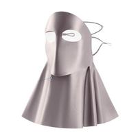 Solid Color Sunscreen Mask Sun Protection Neck Wrap Breathable Ice Silk Face Veil  Male šviesiai pilka spalva