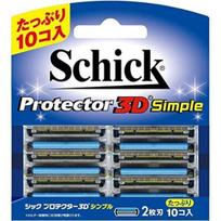 Schick Protector 3D Simple Replacement Blades Razor (10 blades) - Men's - 4-pack