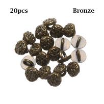Craft Dollhoues Miniature Clothing Sewing Buckle Mini Buttons DIY Doll Clothes Metal Buckles 20pcs bronza