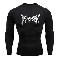 Men's Berserk 2D Printed Quick-Dry Fitness Long Sleeve T-Shirt Large