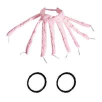 Miegas nekenkia plaukams Be Perm Curling Stick plaukų lanko garbanojimo juosta One Size rožinė