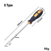 U V Type Screwdriver Nail Puller Chrome Vanadium Steel U Type