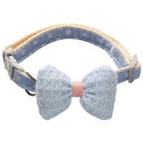 Adjustable Bow Tie Pet Supplies Dog Necklace Tie Necktie Kitten Collar Cat Collars mėlyna