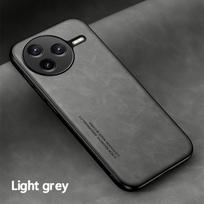 Smūgiams atsparus magnetinis dėklas Xiaomi Poco F7 Pro / F7 Ultra 5G Apsauginis odos pojūčio dangtelis Coque Funda Capa Poco F7 Pro šviesiai pilka spalva