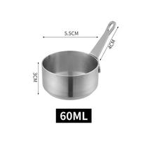 60/80/100ml Sauce Pan Pot Stainless Steel Nonstick Milk Pot With Handle Mini Saucepan For Making Coffee Butter Kitchen Gadgets