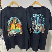 Blue Oyster Cult band 90s 2 side black T shirt Remake tee vtg S-4XL XL