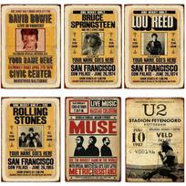 Muzika Rokenrolis Plakatai Senoviniai Metalo Skardinės Ženklai Johnny Cash Metalo Plokštelės Ženklai Retro Baras Vyriškas Urvas Namų Dekoras Plokštelės 20x30cm
