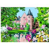 Antique canvas Le castel fleuri 45x60cm
