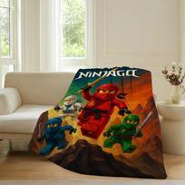 Cartoon cool N ninjago L LegoS Blanket For Sofa Office Bed Plane Travel Sleep Read Relax Camping Soft And Warm 75x90cm