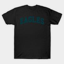 Men Black Print T-shirt Eagles No-Cut Transfer Paper Print Cotton Tshirt S juoda