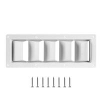 Heavy Duty Louvered Vent Grille Cover for RVs Boats Campers Easy DIY Installation Corrosion Resistant ABS Construction balta